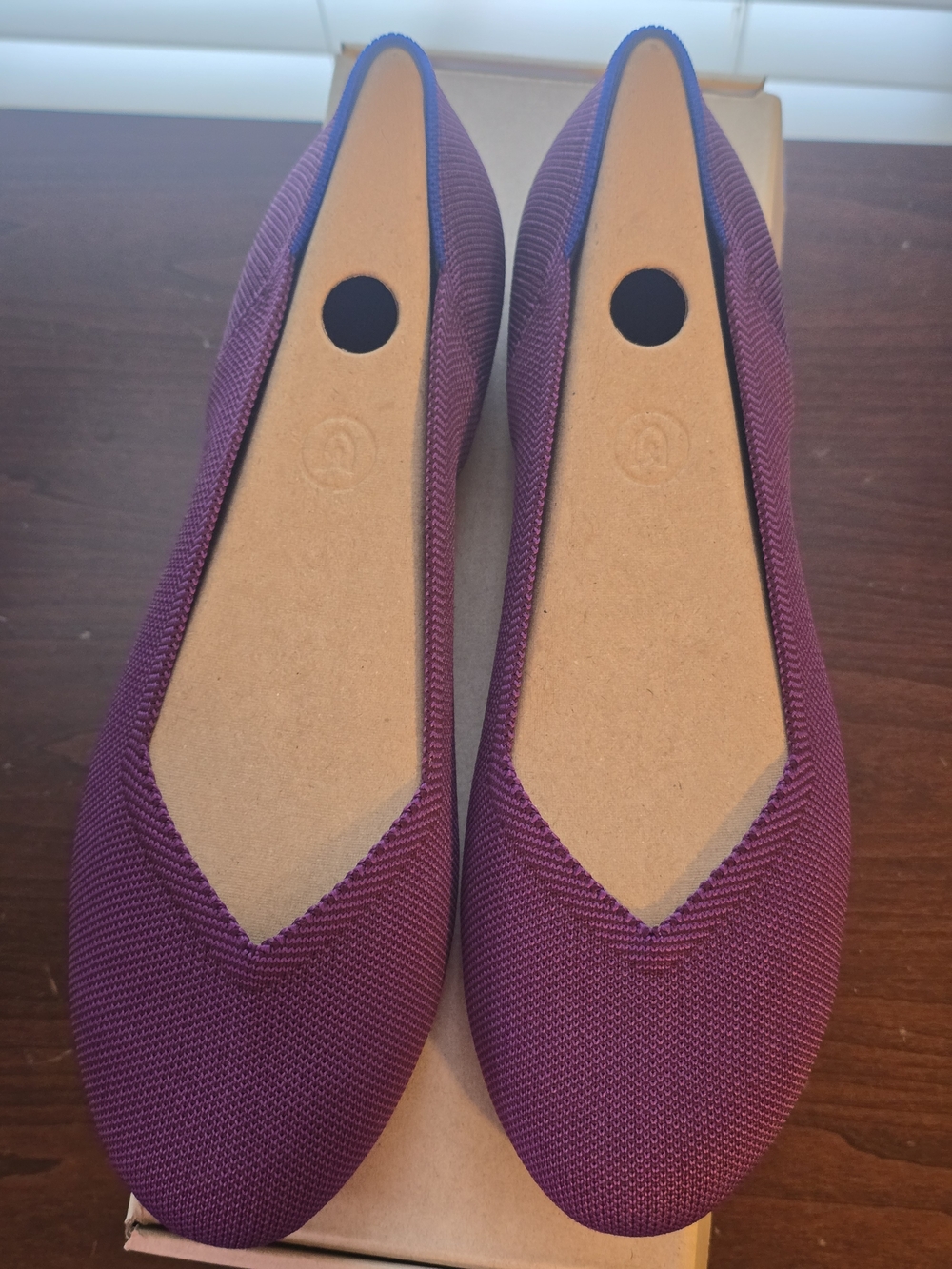 Rothy's The Flat Iris Purple Size 10.5 NWT NIB Retired Color